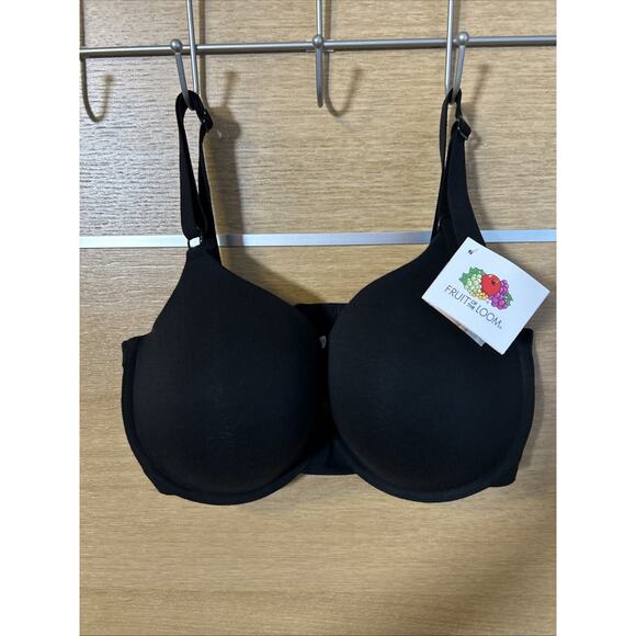 Fruit of the Loom Women's 36DDD BeyondSoft T-Shirt Bra Style FT797PK Black - Picture 1 of 4